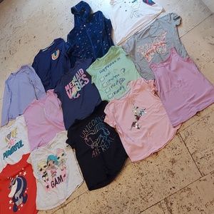 Girls Size Large 10/12 Shirts 14 Pieces